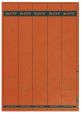 Leitz 1688 PC-beschriftbare Rückenschilder - Papier, lang/schmal, 125 Stück, rot