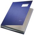Leitz 5700 Unterschriftsmappe - 20 Fächer, PP kaschiert, blau