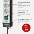 Brennenstuhl 1951540101 Steckdosenleiste Premium-Line, 4-fach