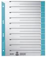 Leitz 1652 Trennblätter - A4 Überbreite, hellblau, farbiger Lochrand, 100 Stück
