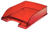 LEITZ Briefablage Plus Transparent, DIN A4, dunkelrot-