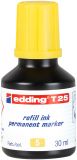 Nachfülltinte edding T 25, für edding Permanentmarker, 30 ml, gelb