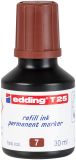 Nachfülltinte edding T 25, für edding Permanentmarker, 30 ml, braun