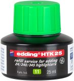 Nachfülltinte edding HTK 25, f.edding Highlighter, 25 ml, hellgrün