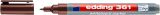 Whiteboardmarker edding 361, nachfüllbar, 1 mm, braun