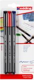Fasermaler edding 1200 colourpen, 1 mm, sortiert, Blister, 3 Stück
