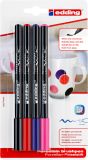 Porzellan-Pinselstift edding 4200, 1 - 4 mm, 4er Blister, sortiert