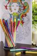 Premium-Filzstift - STABILO Pen 68 - 50er Metalletui - mit 46 verschiedenen Farben