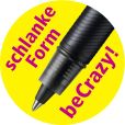 Tintenroller - STABILO beCrazy! - Uni colors in blau - Einzelstift - Patrone enthalten
