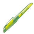 Schulfüller mit Linkshänder-Feder L - STABILO EASYbuddy in limette/grün - Schreibfarbe blau (löschbar) - Einzelstift - inklusive Patrone