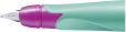 Rechtshänder-Griffstück für ergonomischen Schulfüller mit Anfänger-Feder A - STABILO EASYbirdy in türkis/neon pink