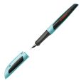 Füller - STABILO Flow SPORTY in hellblau/schwarz - Einzelstift - inklusive Patrone