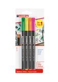 Fasermaler 1200 colourpen BTS (3+1), 1 mm, sortiert, Blister, 4 Stück
