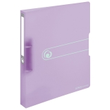 Herlitz Ringbuch A4 PP 2-Ring 3,8cm Pastell transparent 4er-Pack