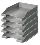 10er Pack Briefablage KLASSIK, dunkelgrau DIN A4/C4, stapelbar, stabil