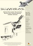 folia 8303 - Skizzenblock, DIN A3, 120 g/qm, weiß, 50 Blatt - hochfeines, weißes Zeichenpapier, chlorfrei