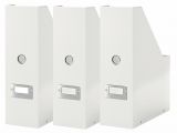 LEITZ Stehsammler Click & Store WOW, A4, Hartpappe, weiß 60470001