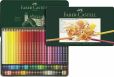 Faber-Castell Polychromos 120 Farbstifte + Castell 9000 Art + Minenschärfblock + Estompe