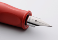 Lamy Füllfederhalter ABC Modell 10, Farbe rot, Feder LH (Linkshänder), Mit Beschriftungsfeld