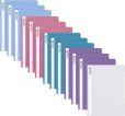 13 Brunnen Schnellhefter A4 farbig sortiert PP-Folie glasklares Deckblatt [ Pastell Edition ]