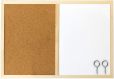 Idena 568016 – Pinnwand/Whiteboard mit Holzrahmen, inklusive 2 Schrauben, zur Wandmontage geeignet, ca. 40 x 60 cm groß, ideal als Dekoration und für den Arbeitsplatz
