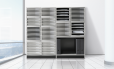 HAN Schubladenbox CONTUR – modernes und modular erweiterbares Schubladensystem, mit 10 offenen Schubladen bis Format DIN B4, lichtgrau, 1510-0-11