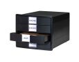 HAN Schubladenbox IMPULS KARMA – 4 geschlossene Schubladen, 80-100% Recyclingmaterial, öko-schwarz, 10128-13