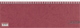 Glocken Wochenkalender 2025 1 Seite = 1 Woche Blattgröße 29,7 x 10,5 cm rot