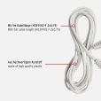 Brennenstuhl 1161670 Kunststoff-Verlängerungskabel 5m weiß H03VVH2-F 2x0,75 Euroverlängerungskabel mit Eurostecker und Eurokupplung