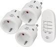 Brennenstuhl 1507070 Comfort-Line Mini Funkschalt-Set 3x IP20 (Innenbereich, mit Handsender und erhöhtem Berührungsschutz) weiß