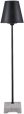 Konstsmide Lucca 456-750 Lounge Leuchte/Wegeleuchte B: 27,5cm T: 27,5cm H: 140cm 60W IP44 lackiertes Metall schwarz