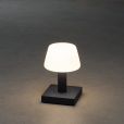 LED Akku Tischleuchte Monaco in Anthrazit und Weiß 2,5W 114lm IP54