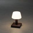 LED Akku Tischleuchte Monaco in Rostfarbig und Weiß 2,5W 114lm IP54