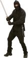 Widmann 2727N - Ninja Schwert mit Scheide, Länge circa 60 cm, Accessoire, Krieger, Kämpfer, Mottoparty, Karneval