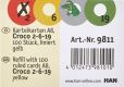 HAN linierte Karteikarten für Kroko-Karteikartenhalter, gelb, 500er-Pack, A8, 190 g/m