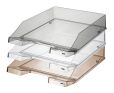 HAN 1026-X-23, Briefablage KLASSIK, 12 Stück, Modern, Schick, Transparent und Hochglänzend, transparent-glasklar