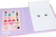 Depesche 12876 TOPModel Make Up Studio - Kreativmappe zum Gestalten schöner Makeup-Looks, inkl. Ausmalblock, Schmink-Palette und 4 Pinseln