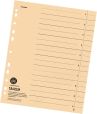 Original Falken 100er Pack Trennblätter. Made in Germany. Aus Recycling-Karton für DIN A4 chamois Trennlaschen Trennblätter Ordner Register Kalender Blauer Engel