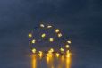Konstsmide 1269-000 LED Dekolichterkette, Sterne, Blinklicht, 20 gelbe Dioden, batteriebetrieben, Innen, 2 x AA 1.5V (exkl.)