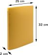 Exacompta 541999E 10er Pack Premium Ringbuch Opak aus blickdichten Kunststoff DIN A4 mit 2-Ring Mechanik perfekt für die Schule und das Büro Ordner Ring-Mappe Aktenmappe farbig sortiert