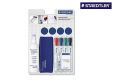 STAEDTLER Whiteboard-Set Lumocolor, praktische Grundausstattung für Whiteboards mit Marker, Wischer, Reinigungsspray und Haftmagneten, hohe Qualität Made in Germany, 613 S