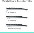 Logitech MK540 Advanced Kabellose Tastatur und Maus Combo für Windows, 2,4 GHz Unifying USB-Empfänger, Sondertasten, 3 Jahre Batterielaufzeit, Für PC, Laptop, QWERTZ-Layout - Schwarz