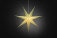 Konstsmide 2933-920 Weihnachtsstern Glühlampe, LED Grün mit ausgestanzten Motiven, mit Schalter