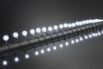 Konstsmide 3680-207- LED Globelichterkette, kleine & große runde Dioden, 80 kalt weiße Dioden, 24V Außentrafo, schwarzes Kabel