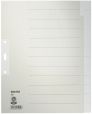 Leitz 1222 Register - Tauenpapier, blanko, A4 Überbreite, 12 Blatt, grau