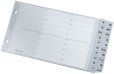 Leitz 1267 Register - A - Z, PP, A5 quer, 2 Abläufe, 20 Blatt, grau