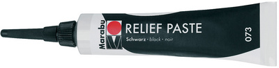 Marabu Reliefpaste, glitter-silber, 20 ml in Tube