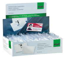 sigel PC-Einsteckschilder für Namensschilder, 54 x 90 mm