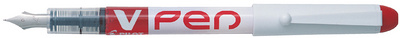 PILOT Einweg-Füllhalter V-Pen, Federbreite: 0,5 mm, rot