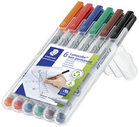 STAEDTLER Lumocolor NonPemanent-Marker 316F, 6er Etui